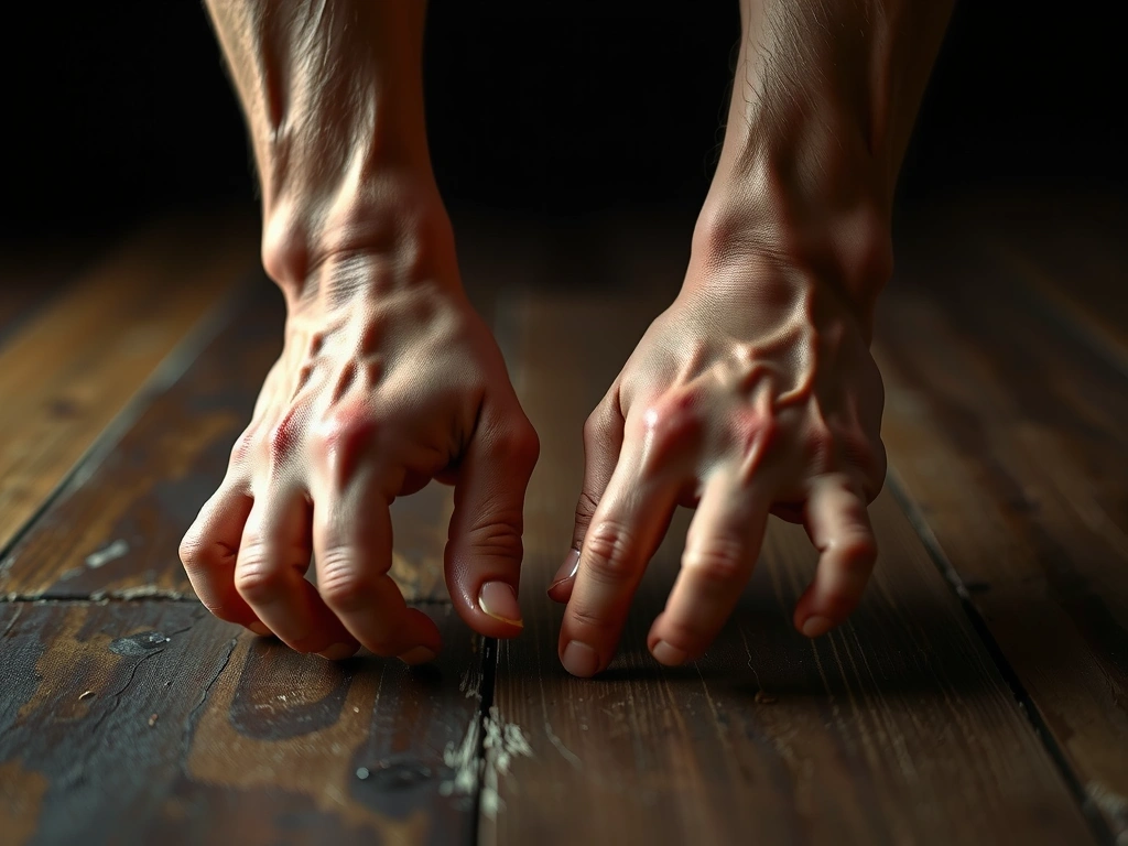 Fokus na tenziju ruku tokom vežbe